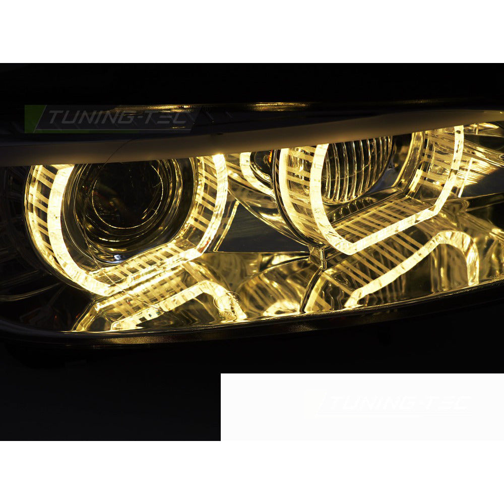 Xenon Fari Giallo LED Cromato DRL per BMW Serie 3 E92 (06-10)