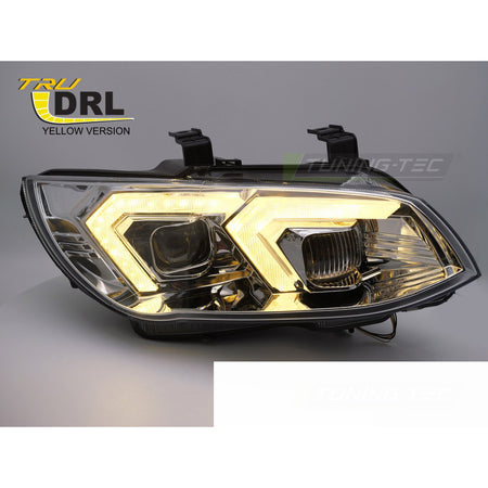 Xenon Fari Giallo LED Cromato DRL per BMW Serie 3 E92 (2010-2013)