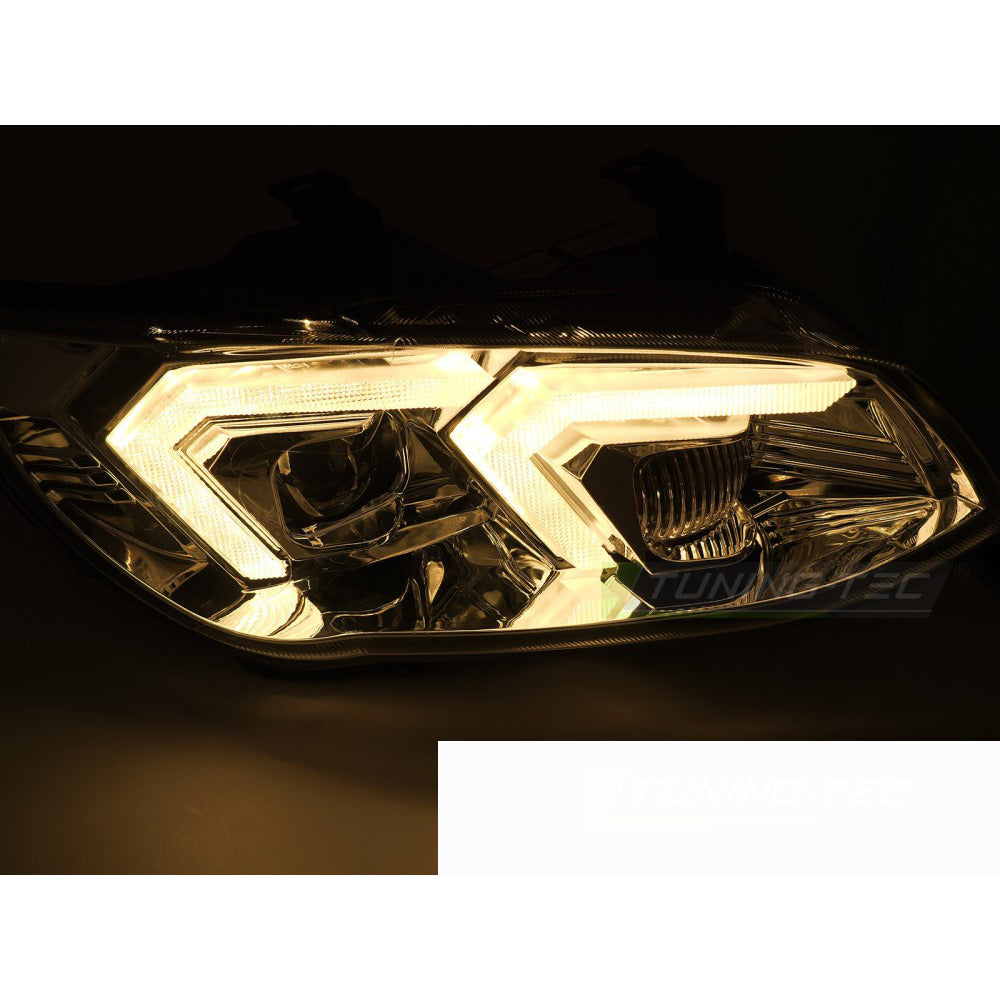 Xenon Fari Giallo LED Cromato DRL per BMW Serie 3 E92 (2010-2013)