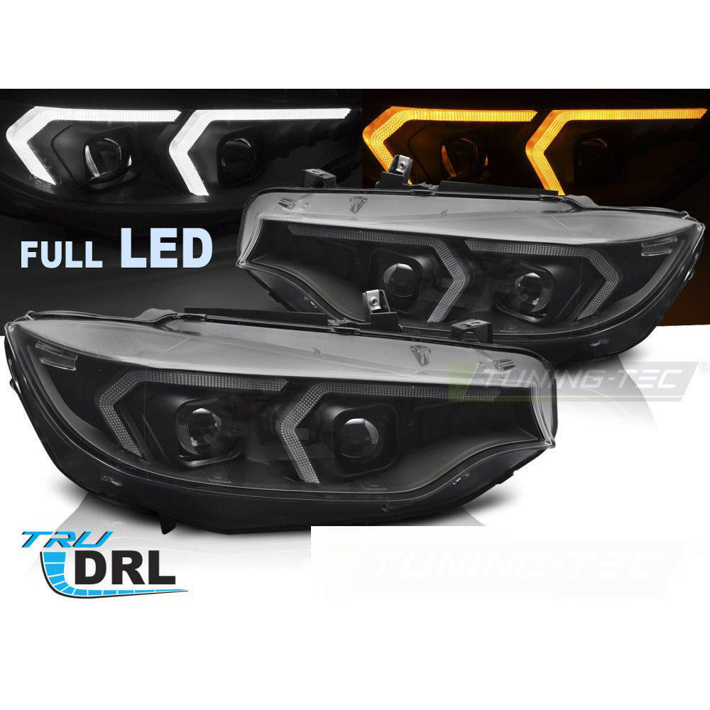 LED Fari Nero DRL per BMW F32 (anni 2013-2017) Luci Diurne