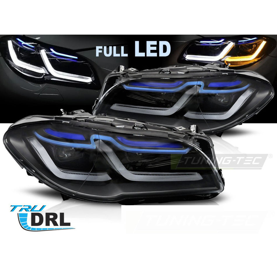 Fari Full LED DRL per BMW Serie 5 F10 (anni 2013-2016) Luci Diurne