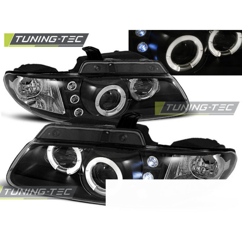 Chrysler Voyager 96-02.01 Angel Eyes Neri Universali Fanali Auto Tuning