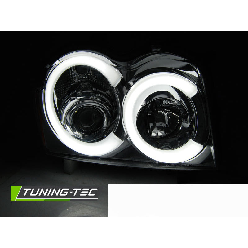 Jeep Grand Cherokee 05-08 Luce a Tubo Cromata Anteriore Accessorio Tuning