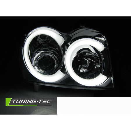 Jeep Grand Cherokee 05-08 Luce a Tubo Cromata Anteriore Accessorio Tuning