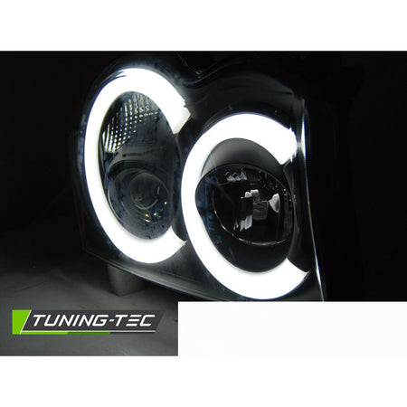 Jeep Grand Cherokee 05-08 Fari Tubolari Neri Anteriori Accessori Tuning