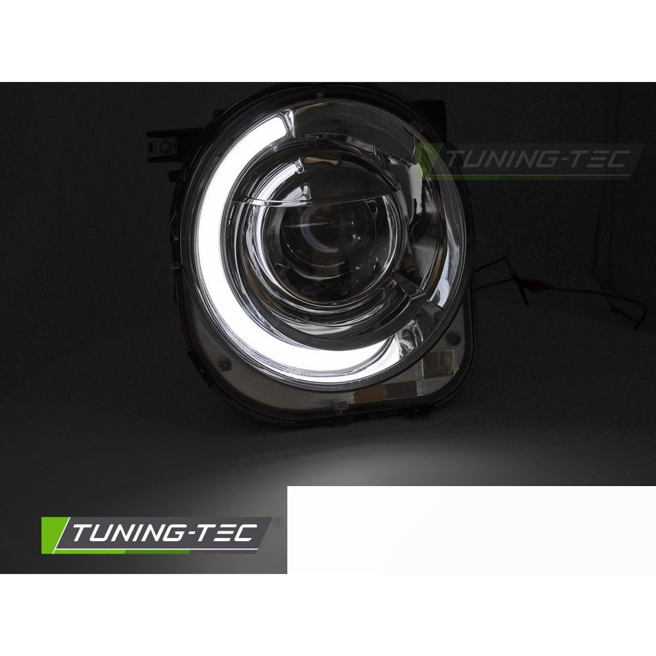 Fari Cromato Tube per Jeep Renegade (2014-2018) - Fanali Anteriori