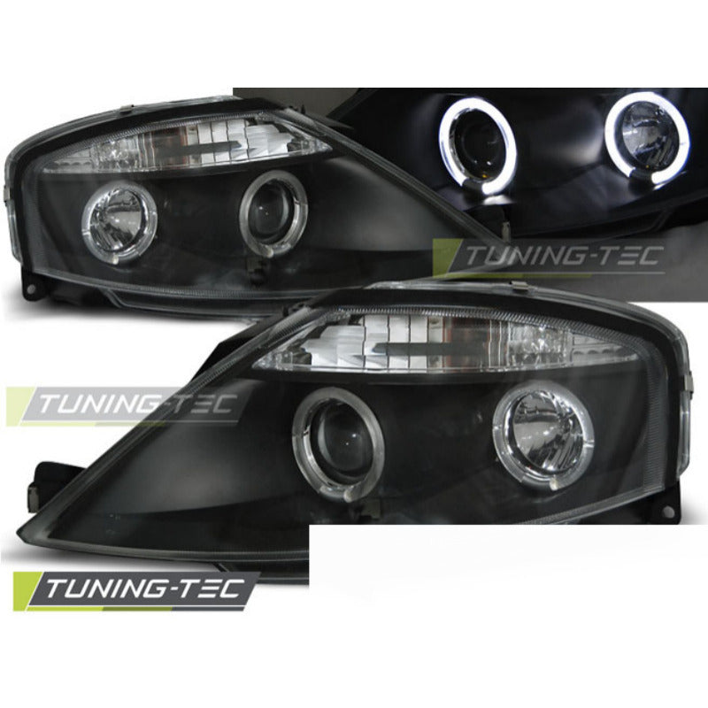 Citroen C3 03.02-09 Fanali Angel Eyes Neri per Estetico