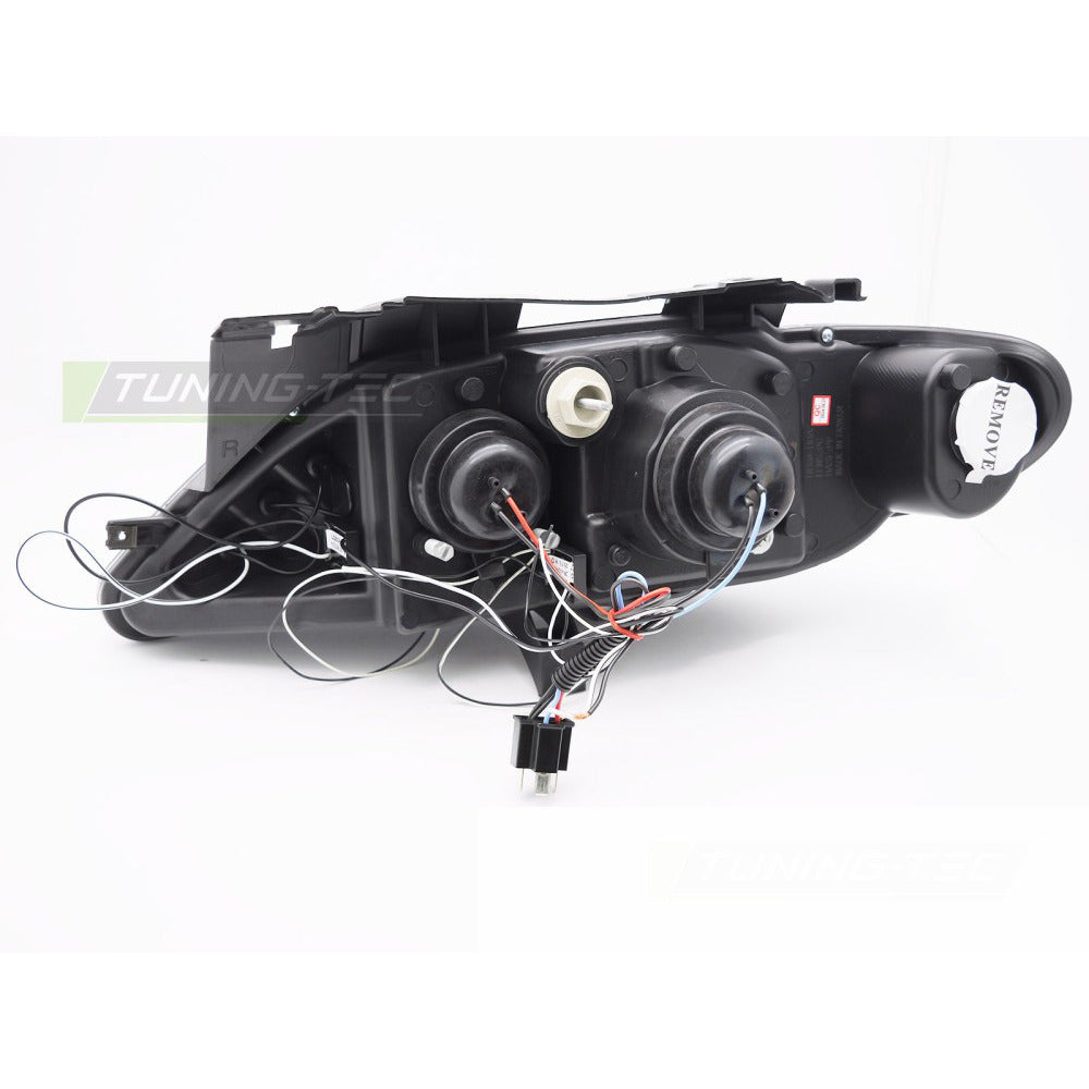 Citroen Xsara 97-00 Angel Eyes Cromato Fari Anteriori LED Luci Diurne