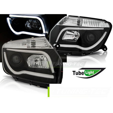Dacia Duster 04.10-14 Luce Tubolare Nera Anteriore Esterno Accessorio Tuning