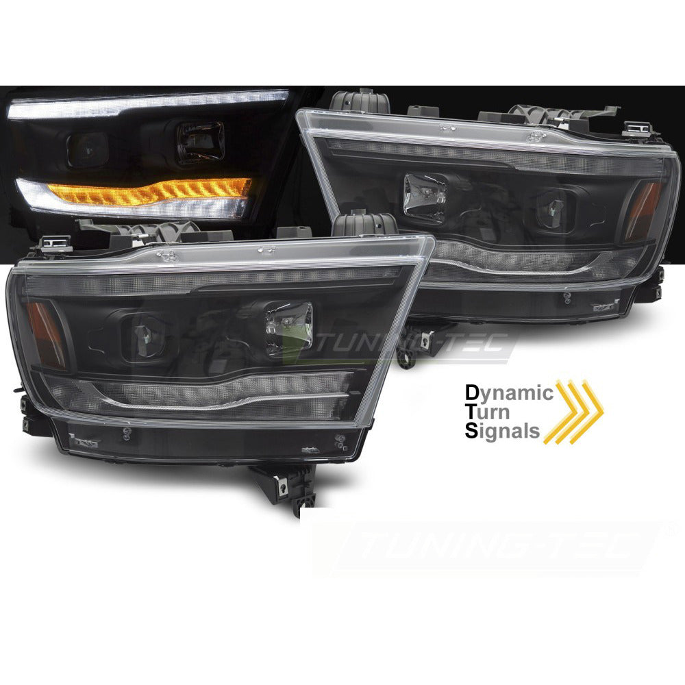 Dodge Ram 19-22 Nero Tube Sequenziali Universale Accessorio Esterno Auto