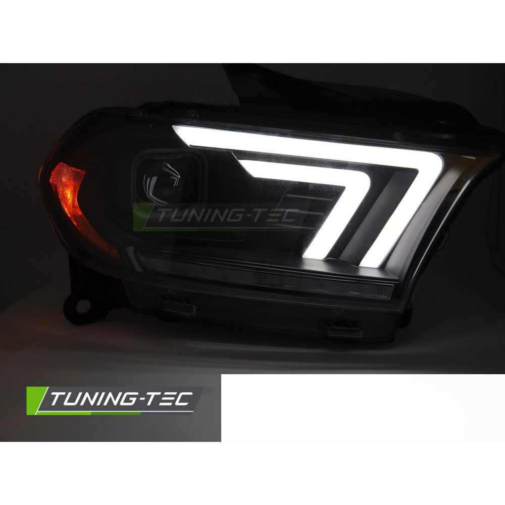 Fari Nero Tube Sequenziali per Dodge Durango (2010-2013) - Fanali Neri