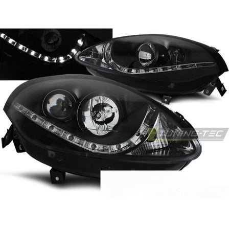 Fiat Bravo Ii 07-15 Daylight Nero per Auto Tuning Accessorio Esterno