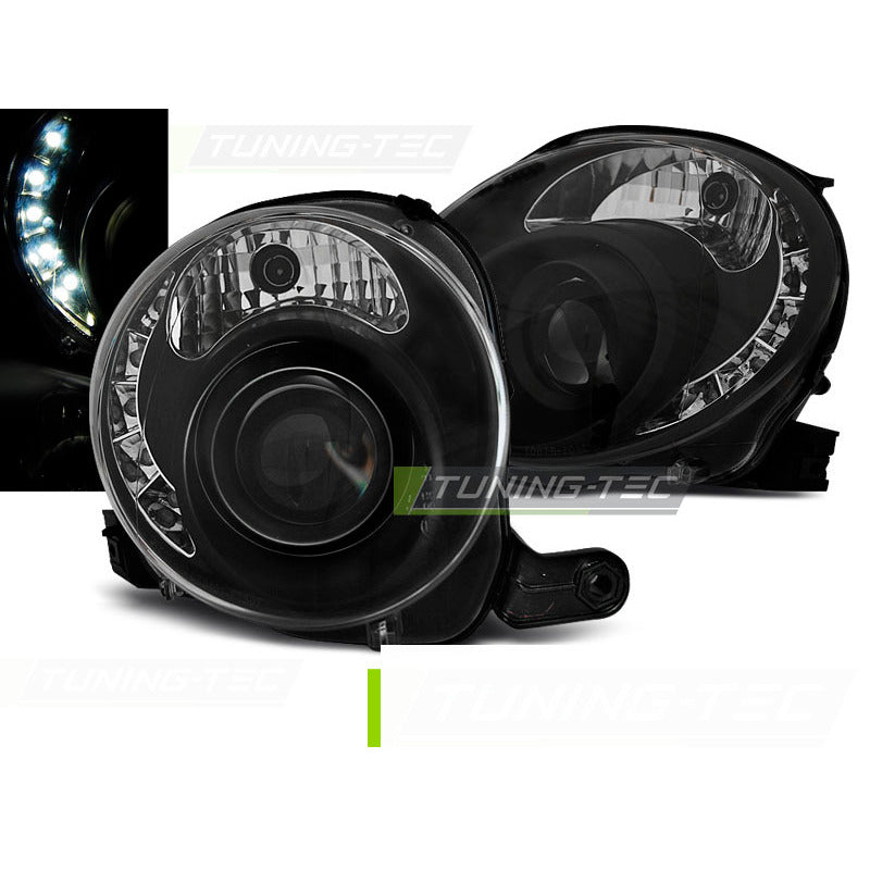 Fiat 500 07-15 Nero LED Accessorio Esterno Auto Design e Moderno