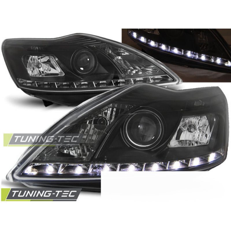 Ford Focus Ii 02.08-10 Daylight Nero per Auto Tuning Accessorio Esterno