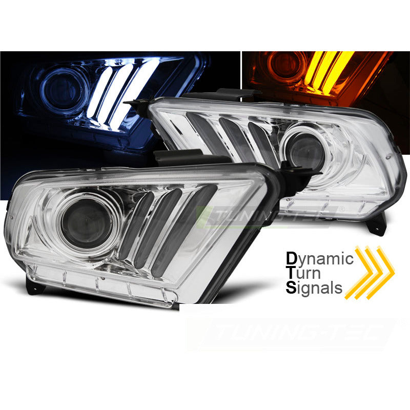 Ford Mustang V 10-13 Tubo Luce Cromo per Esterni Auto