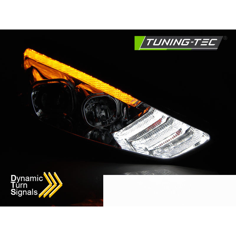 Ford Focus MK3 15-18 Indicatori Sequenziali LED DRL Cromati