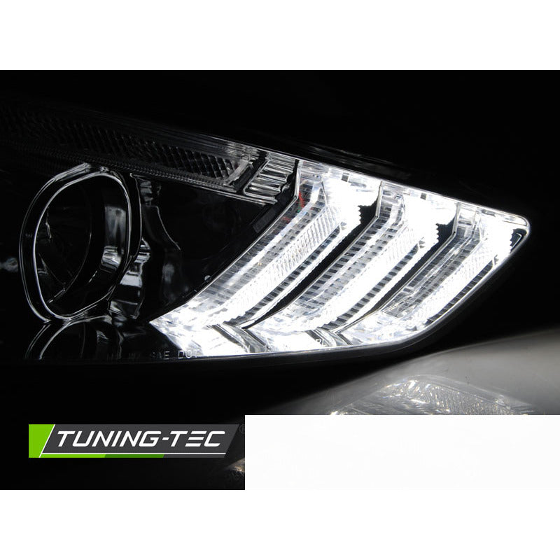 Ford Focus MK3 15-18 Indicatori Sequenziali LED DRL Cromati