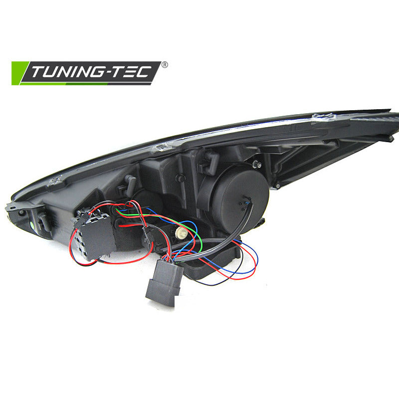 Ford Focus MK3 15-18 Indicatori Sequenziali LED DRL Neri per Fari Anteriori