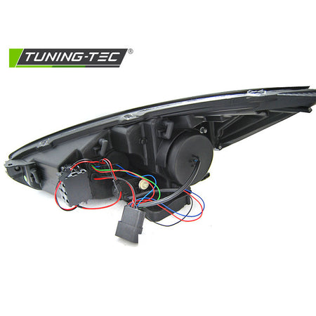 Ford Focus MK3 15-18 Indicatori Sequenziali LED DRL Neri per Fari Anteriori