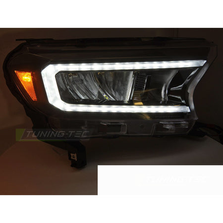 LED Fari Nero per Ford Ranger V (2016-2022) Fari Anteriori Neri