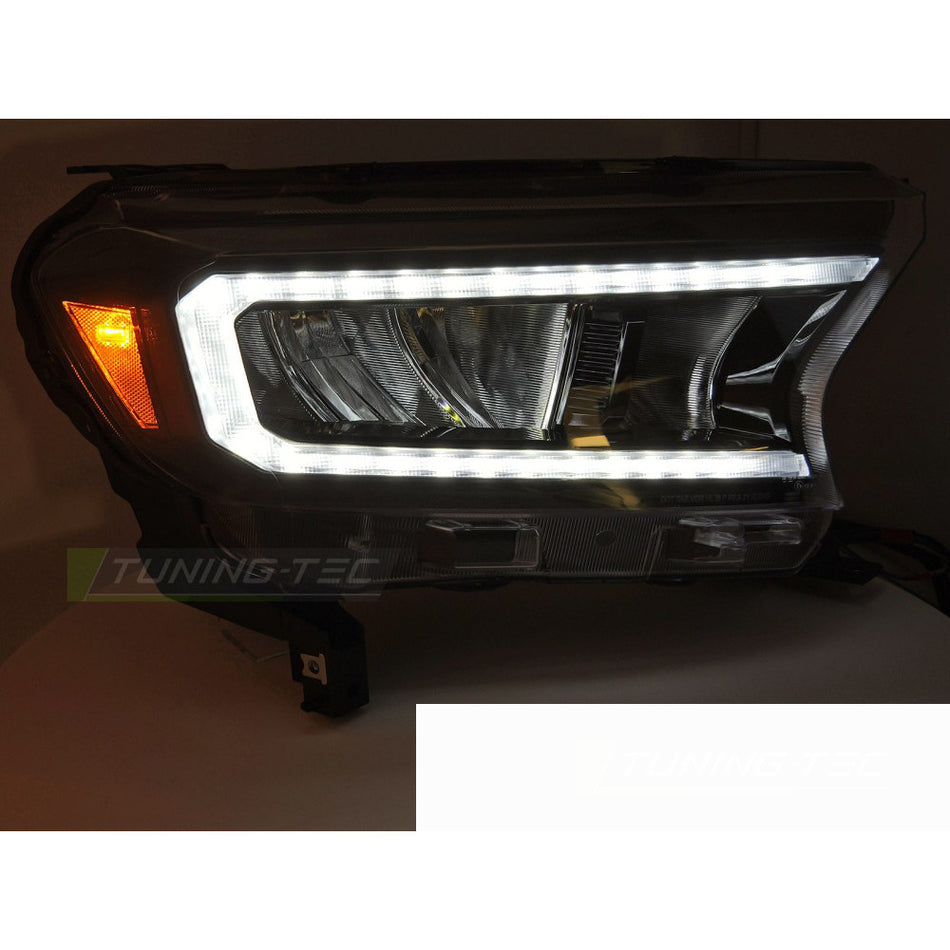 LED Fari Nero per Ford Ranger V (2016-2022) Fari Anteriori Neri