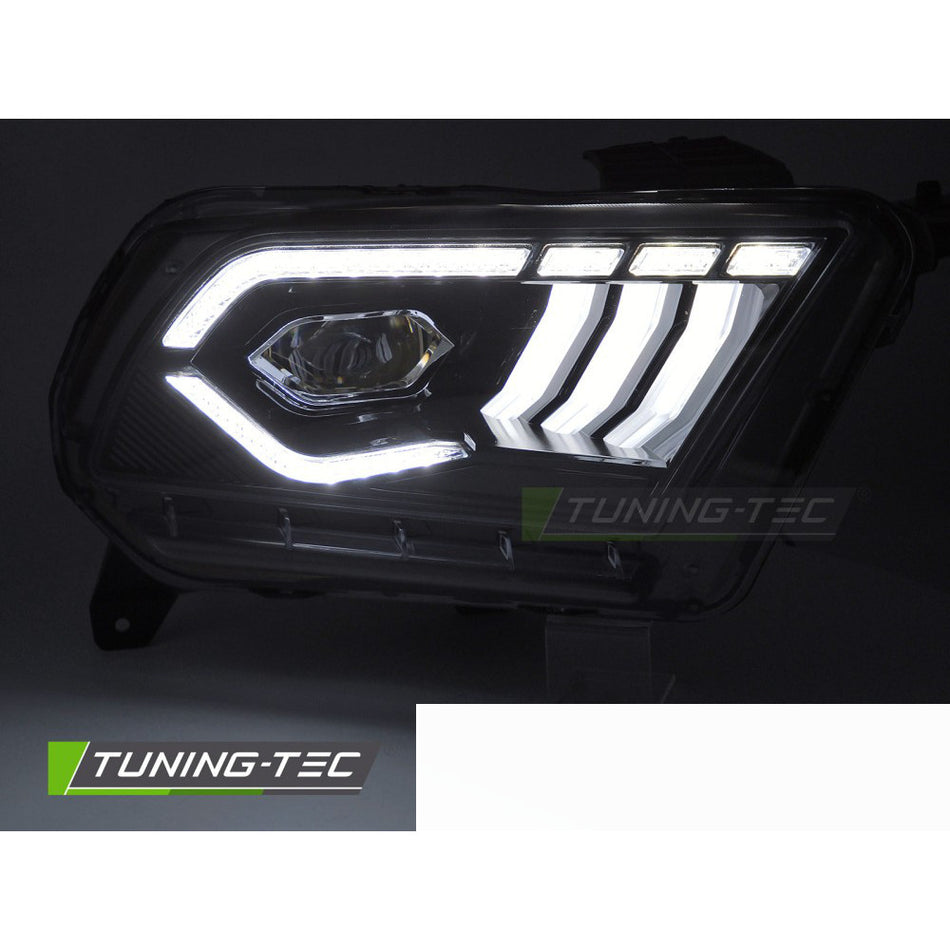 LED Fari Nero DRL per Ford Mustang (2010-2013) Luci Diurne