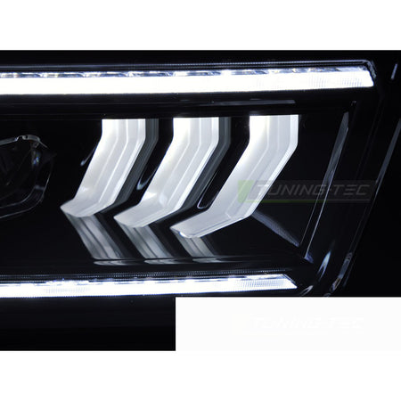 Fari Tube LED Nero per Ford Mustang (2004-2009) - Fanali Anteriori