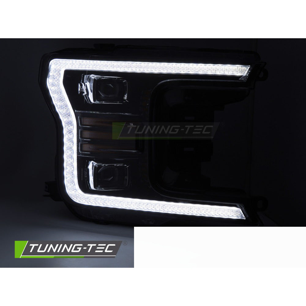 LED Fari Nero DRL per Ford F150 MK13 (anni 2017-2020) Luci Diurne
