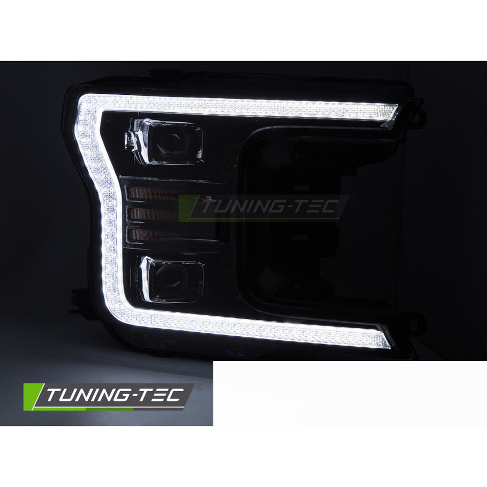 LED Fari Nero DRL per Ford F150 MK13 (anni 2017-2020) Luci Diurne