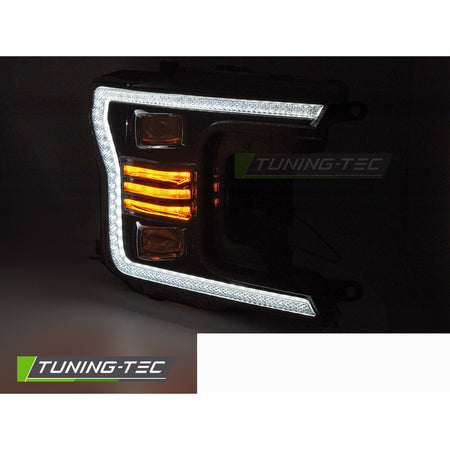 LED Fari Nero DRL per Ford F150 MK13 (anni 2017-2020) Luci Diurne