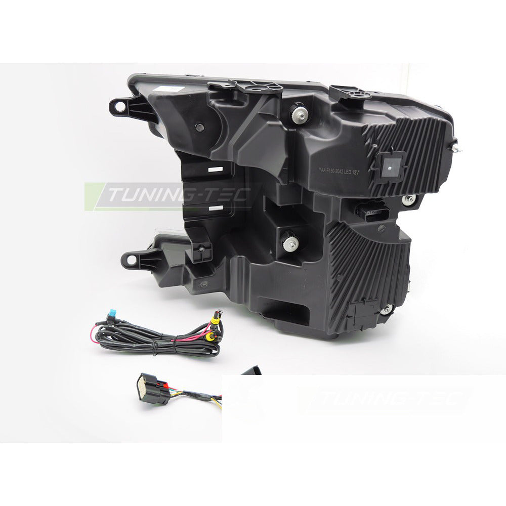 LED Fari Nero DRL Sequenziali per Ford F150 MK13 (2017-2020) Luci Diurne