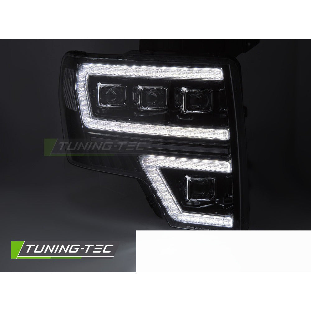 Ford F150 08-14 Full LED Nero DRL Sequenziali Luci Diurne Sequentiali per MK12