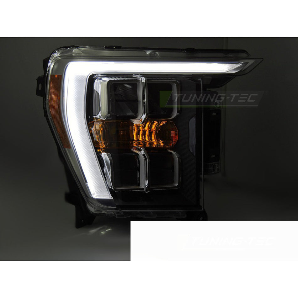 Fari Nero DRL per Ford F150 MK14 (2020-2023) con Luci Diurne