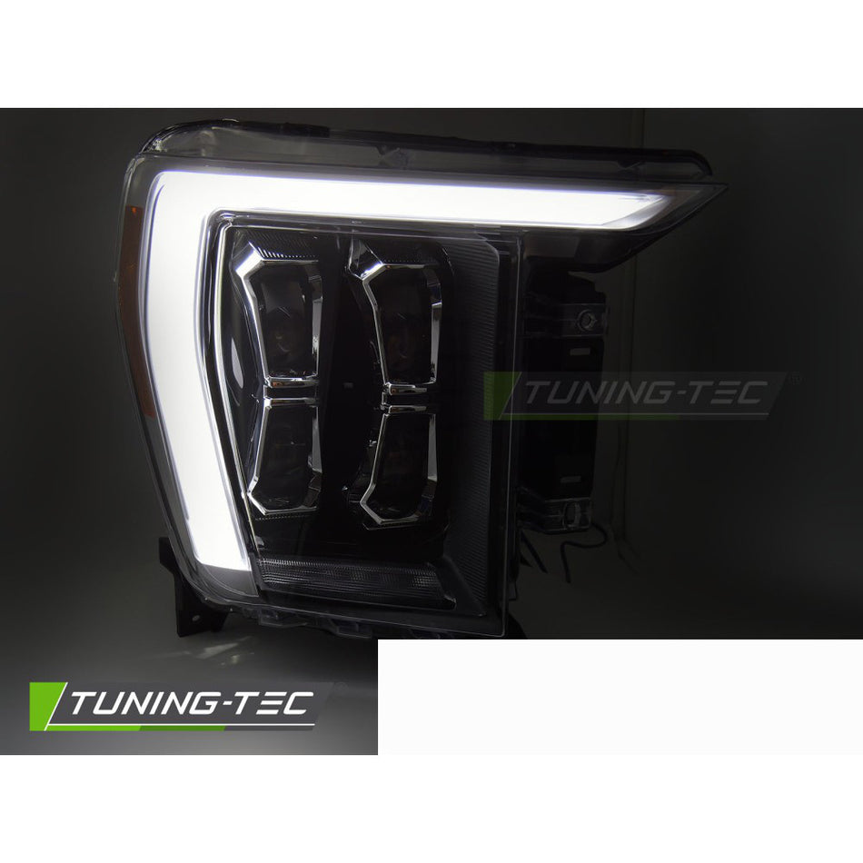 LED Fari Nero per Ford F150 MK14 (anni 2020-2023) Fanali Neri