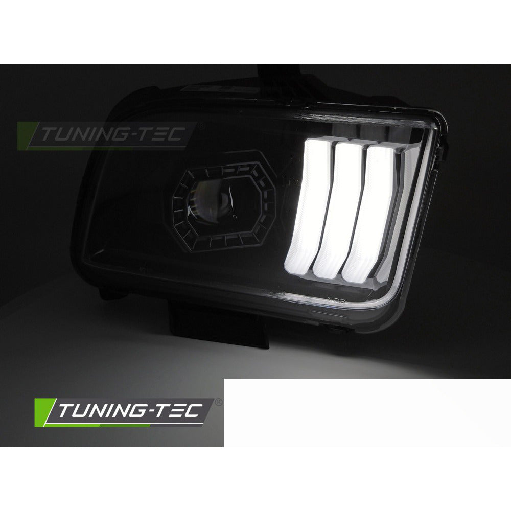 Ford Mustang 04-09 Tubo Luce Nera per Auto Esterni 1 Pezzo