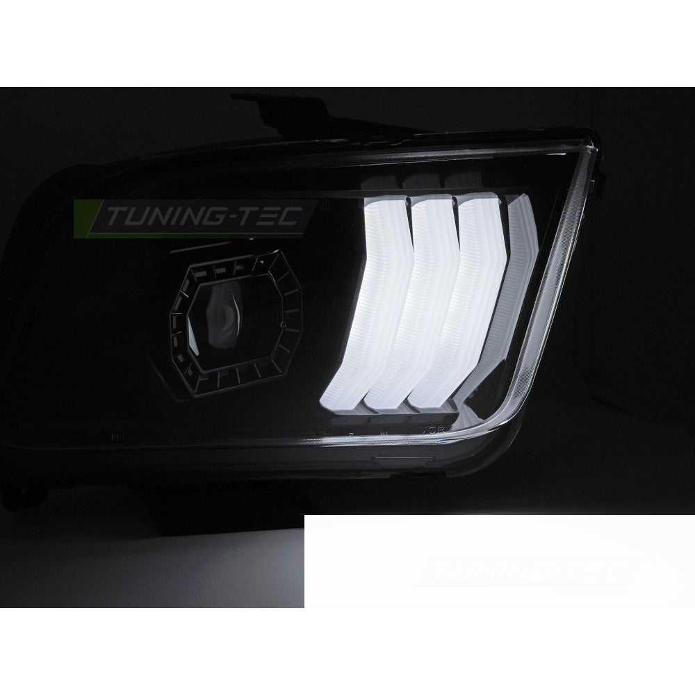 Ford Mustang 04-09 Tubo Luce Nera per Auto Esterni 1 Pezzo