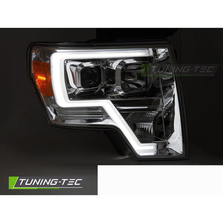 Ford F150 08-14 Tubo Luce Cromato per MK12 (anteriori, 2 Pezzi)