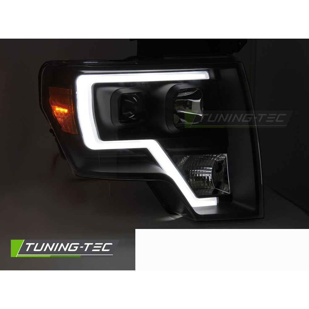 Ford F150 08-14 Tubo Luce Nera per MK12 (anteriori, 2 Pezzi)