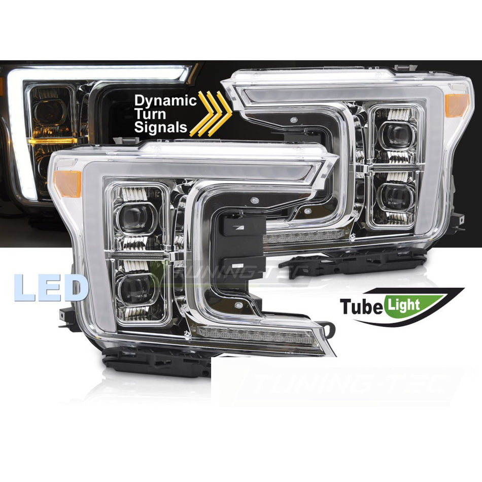 Full LED Fari Cromato per Ford F150 MK13 (anni 2017-2020)
