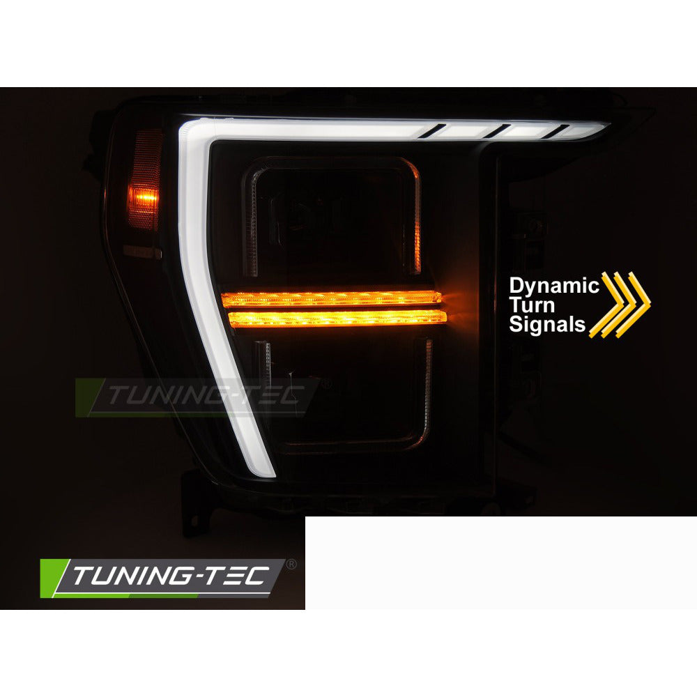 LED Fari Tube Light Nero per Ford F150 MK14 (2020-2023)