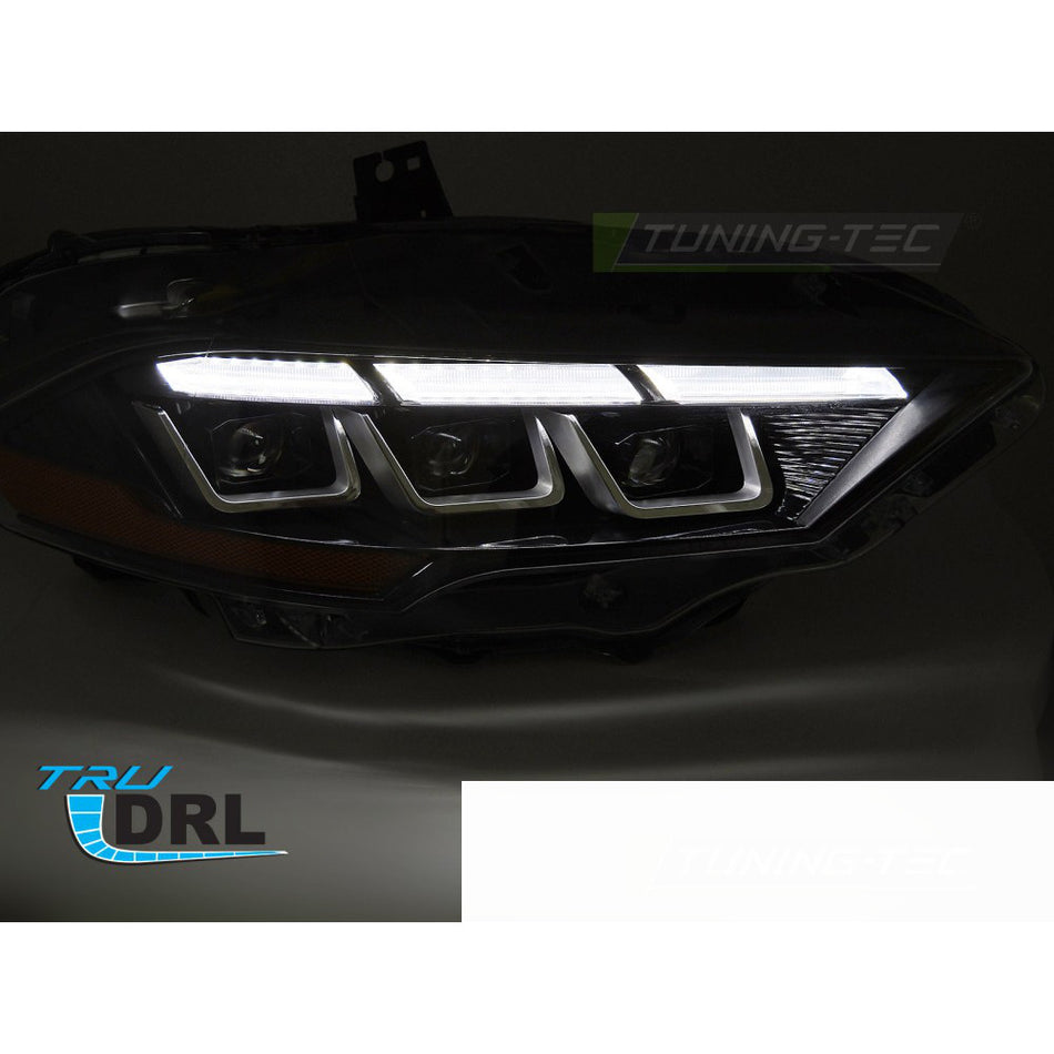 Fari Nero per Ford Mustang (2018-2021) - Fanali Anteriori LED