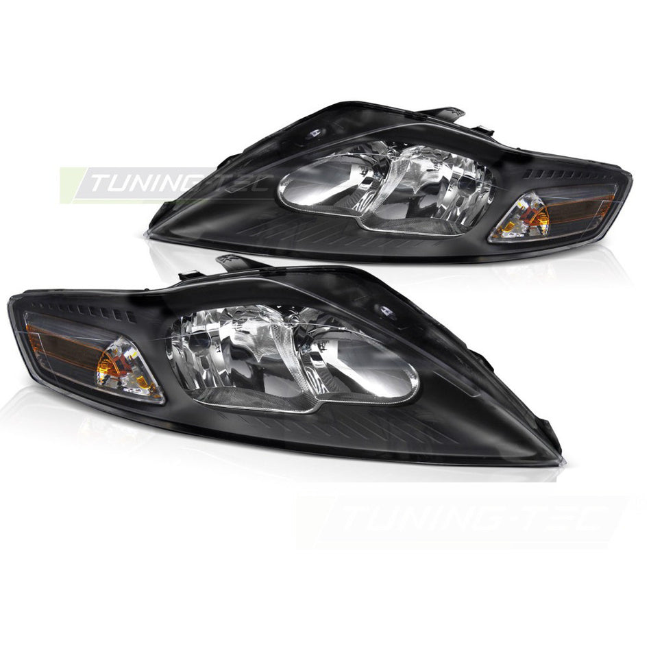 Fari Nero per Ford Mondeo (2011-2014) - Fanali Anteriori Neri