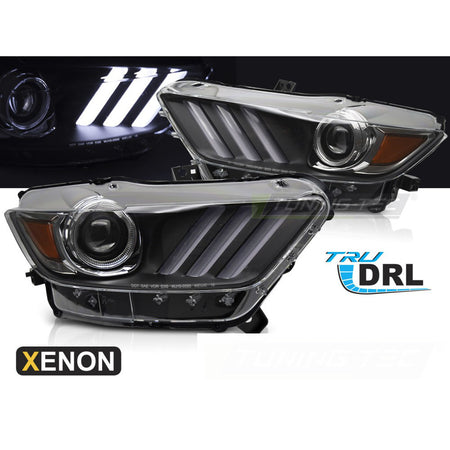 Xenon Fari LED Nero per Ford Mustang (2014-2017) - Kit Fari allo Xeno