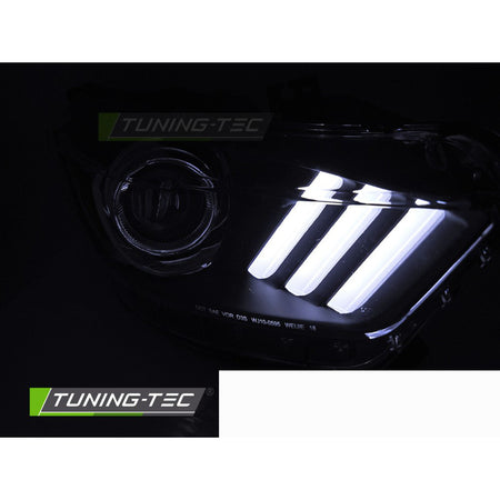Xenon Fari LED Nero per Ford Mustang (2014-2017) - Kit Fari allo Xeno
