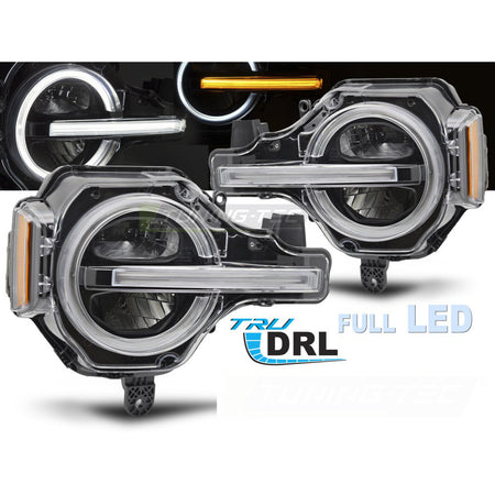 Fari Full LED DRL Nero per Ford Bronco (2021-2024) Luci Diurne