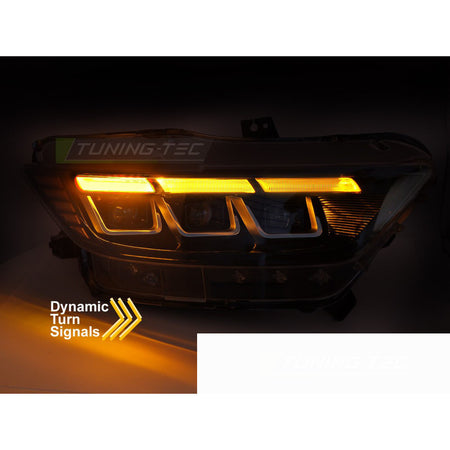 Fari Anteriori Full LED Sequenziali per Ford Mustang (2014-2017)