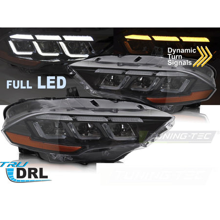 Fari Anteriori Full LED Sequenziali con Luci Diurne per Ford Mustang 18-22