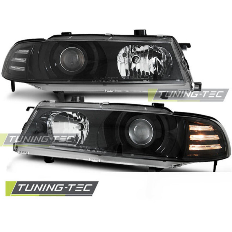 Honda Prelude 92-97 Fanali Angel Eyes Neri per Honda Prelude 92