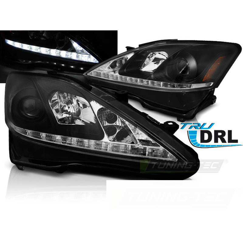 Lexus Is 06-13 DRL Nero Luci Diurne Anteriori LED Compatibili Universali