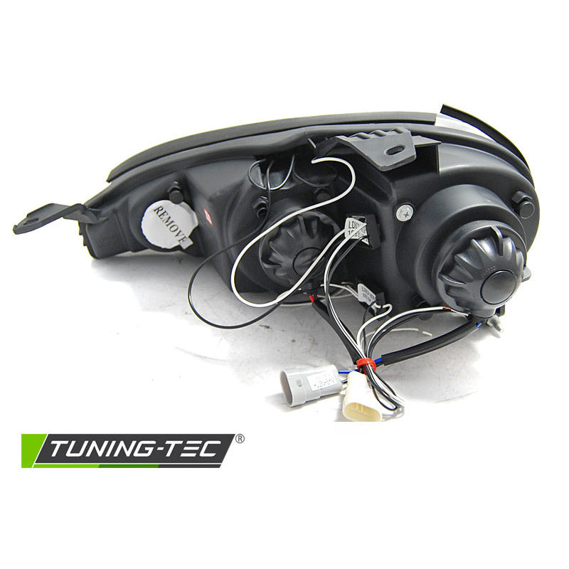 Mazda MX5 01-05 Angel Eyes Nero Fari Anteriori LED per Mazda MX5 01